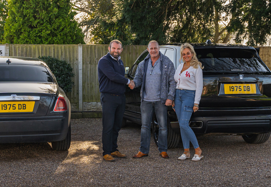 Portland autos james watson with customer buying rolls royce